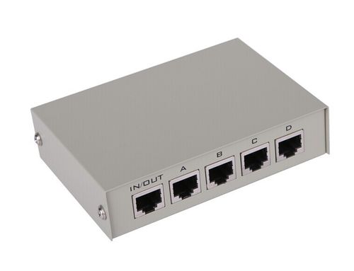 【迈拓维矩mt-rj45-4 4口 rj45网络共享 内外网切换器 4进1出免插拔】